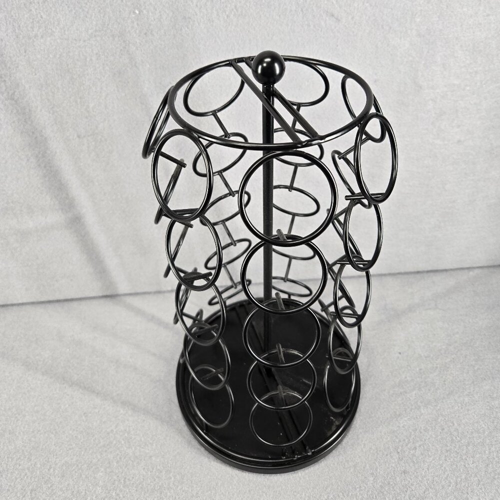 Rotating Metal K-cup Carousel, 35 slots for tea/coffee/hot chocolate, 13" tall